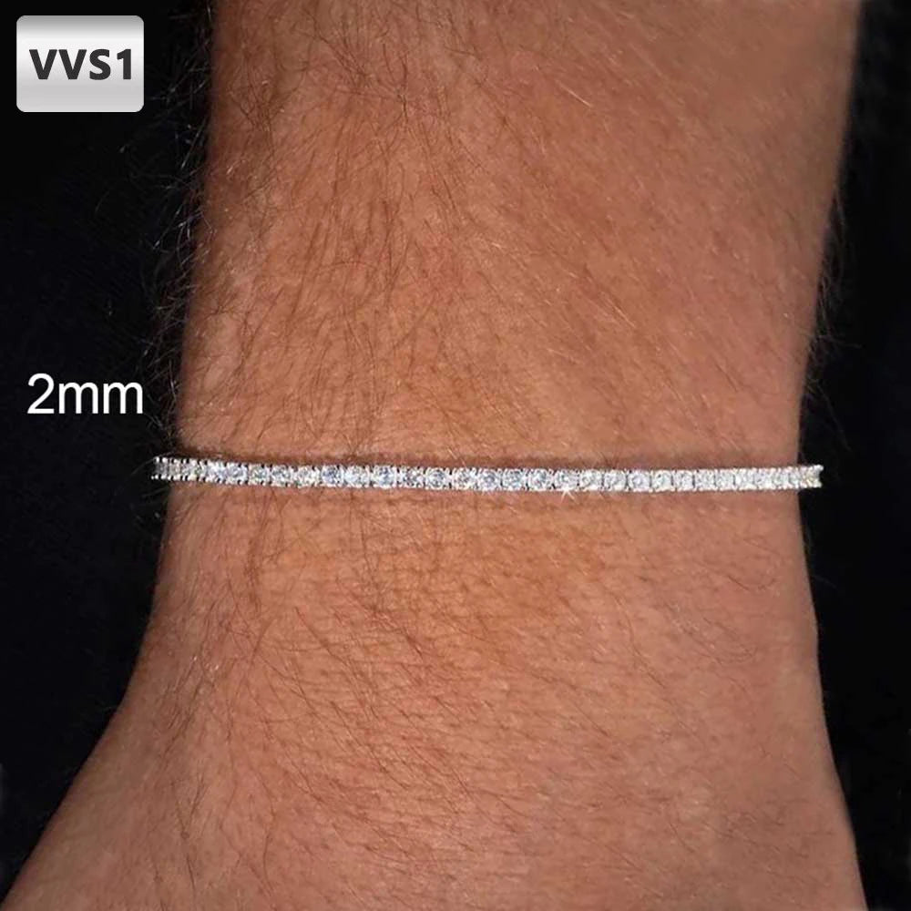 Ice Age-Pulsera de tennis 2 mm