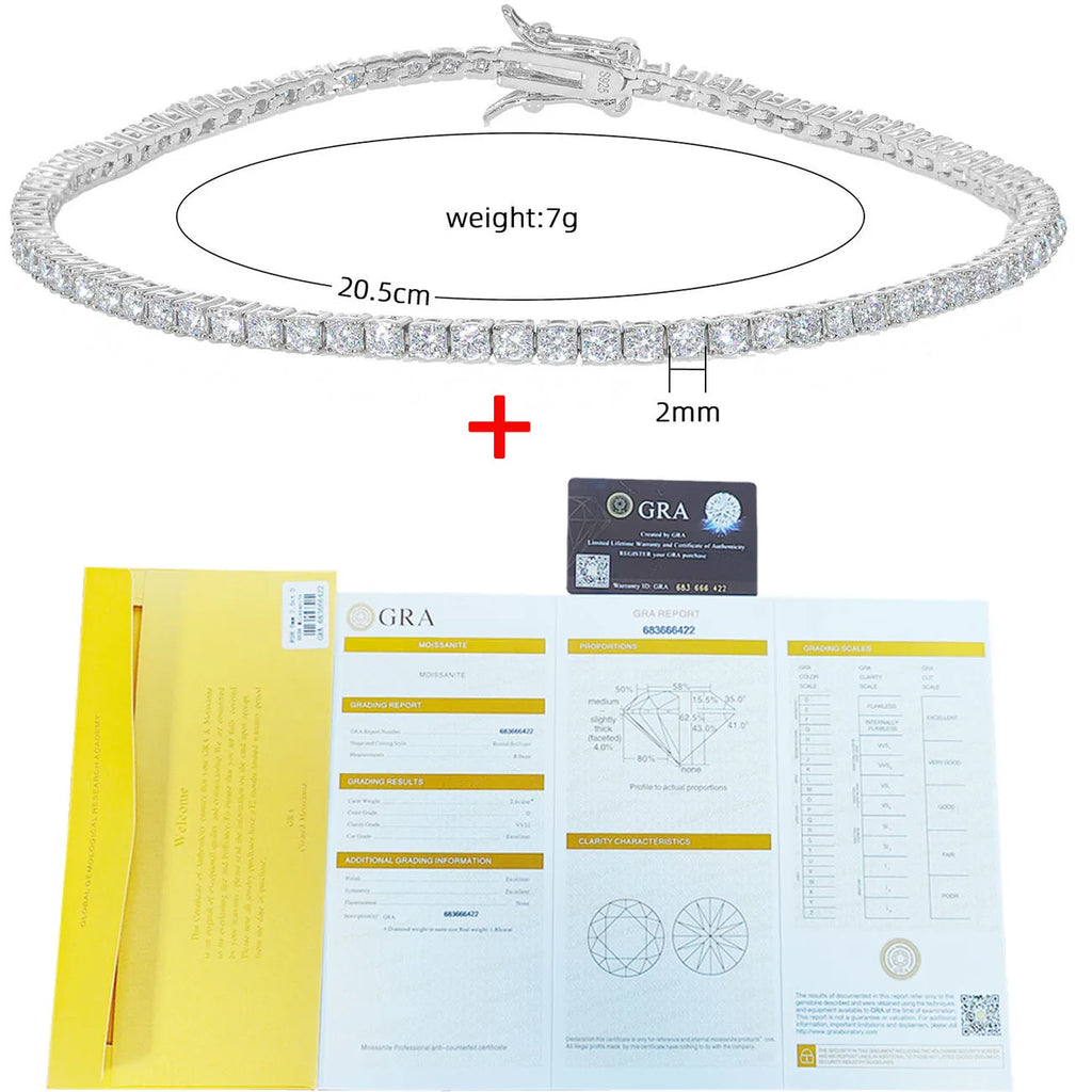 Ice Age-Pulsera de tennis 2 mm