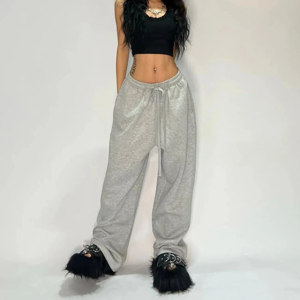 JAKE-Pantalones anchos Y2K