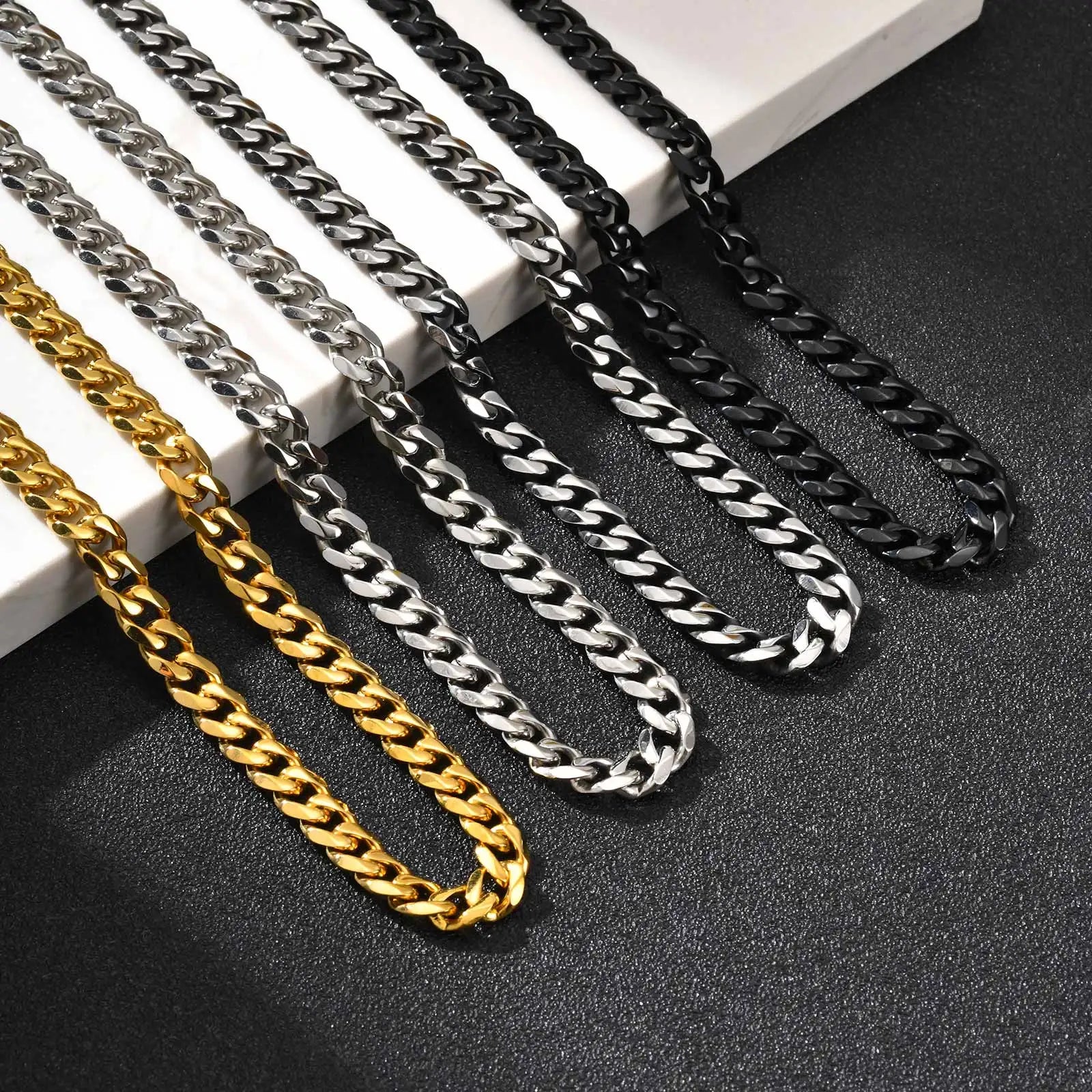 Cadena cubana 3/5/7mm
